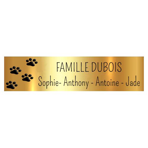 Plaque Boîte aux Lettres Adhésive – Chien Woody