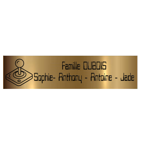 Plaque boîte aux lettres personnalisée adhésive – Rétro Gaming