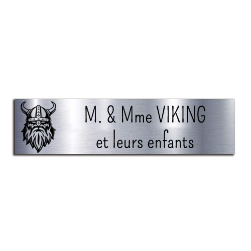 Plaque boîte aux lettres personnalisée adhésive – Viking