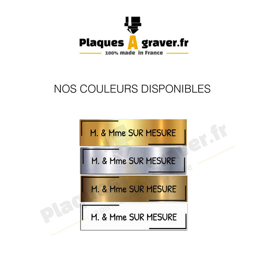 Plaque Boîte aux Lettres Adhésive – Décoratif Demi-Cadre