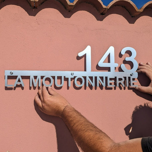 Plaque Numéro de Maison et Rue – Modèle 2’Rue