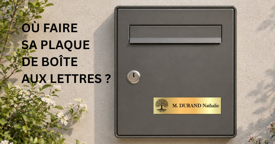 Où faire sa plaque de boîte aux lettres ? Solutions, prix et conseils