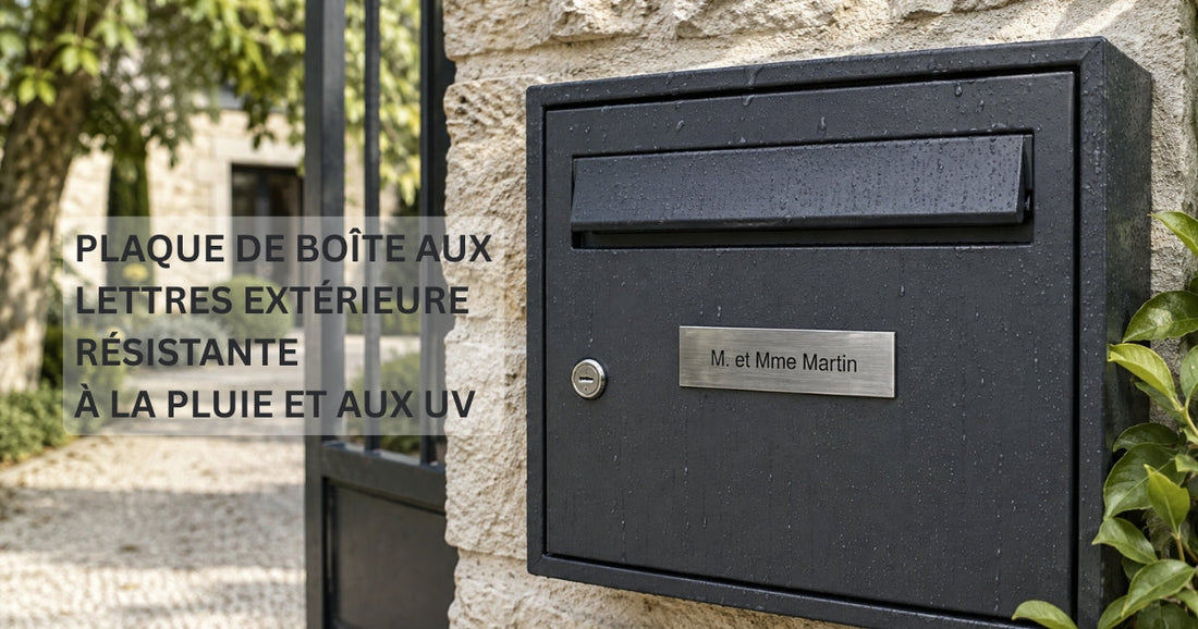 Plaque de boîte aux lettres extérieure : matériaux, résistance et entretien