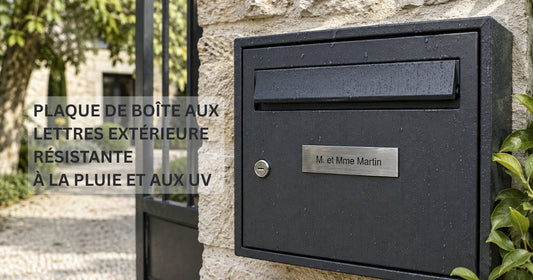 Plaque de boîte aux lettres extérieure : matériaux, résistance et entretien