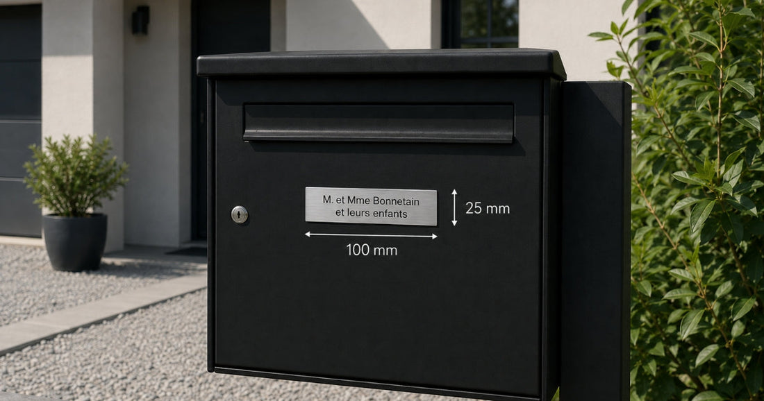 Quelle dimension pour une plaque de boîte aux lettres ?