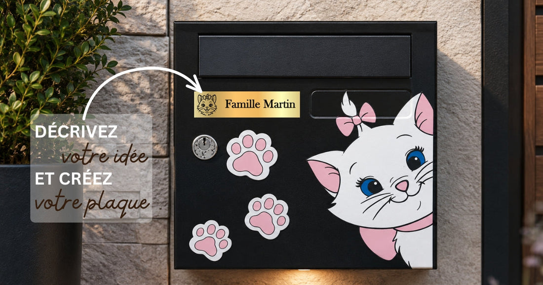 Comment créer une plaque de boîte aux lettres personnalisée avec IA ?