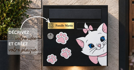 Comment créer une plaque de boîte aux lettres personnalisée avec IA ?