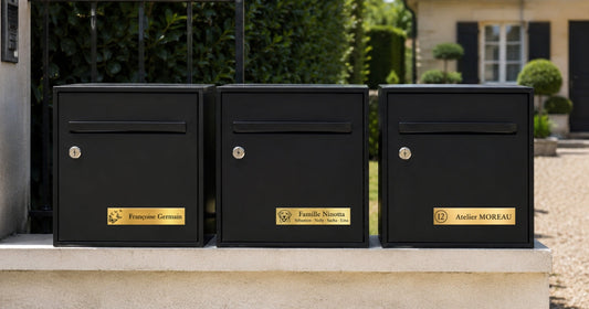 Que mettre sur une plaque de boîte aux lettres ?