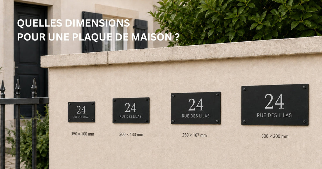 Quelle dimension choisir pour une plaque de maison ?