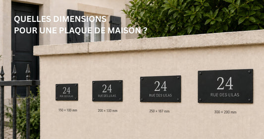 Quelle dimension choisir pour une plaque de maison ?
