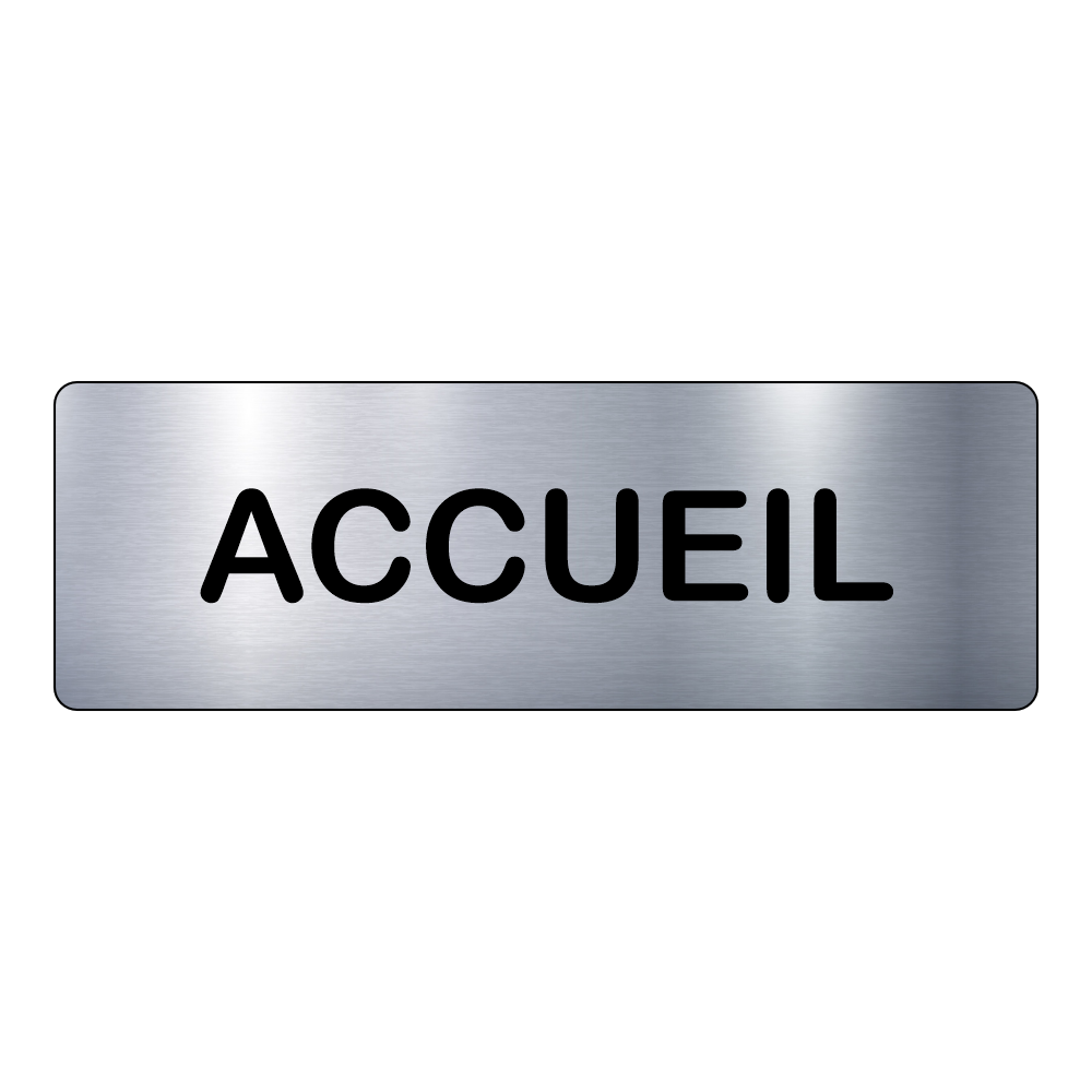 Plaque Accueil – Signalétique Adhésive Gravée Professionnelle - PlaquesAgraver.fr