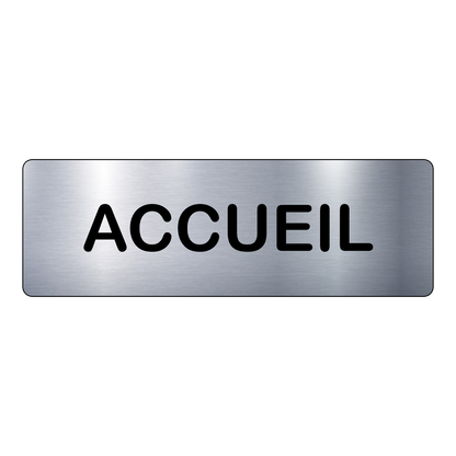 Plaque Accueil – Signalétique Adhésive Gravée Professionnelle - PlaquesAgraver.fr