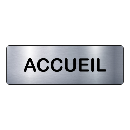 Plaque Accueil – Signalétique Adhésive Gravée Professionnelle - PlaquesAgraver.fr