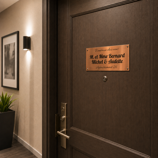 Plaque de porte appartement