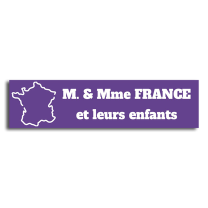 Plaque Boite aux Lettres Carte de France