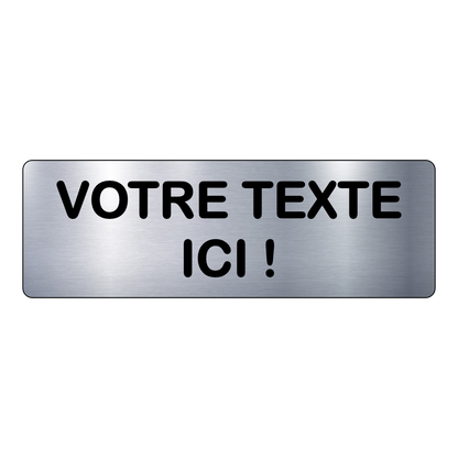 Plaque Signalétique Adhésive A Personnaliser - PlaquesAgraver.fr