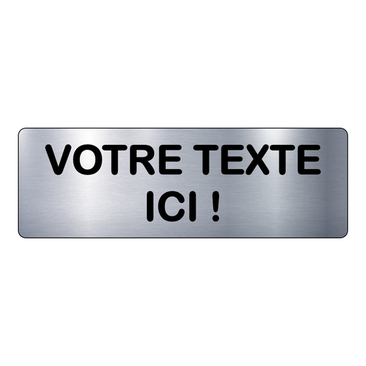 Plaque Signalétique Adhésive A Personnaliser - PlaquesAgraver.fr
