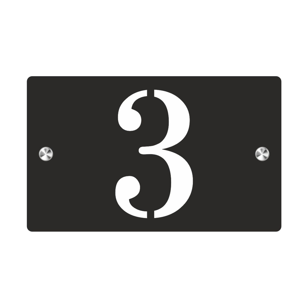 Premium S1 Mini Personalized Street Sign and House Number Black White Background 