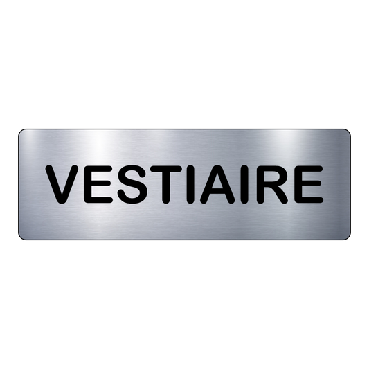 Plaque Vestiaire – Signalétique Adhésive Gravée Professionnelle