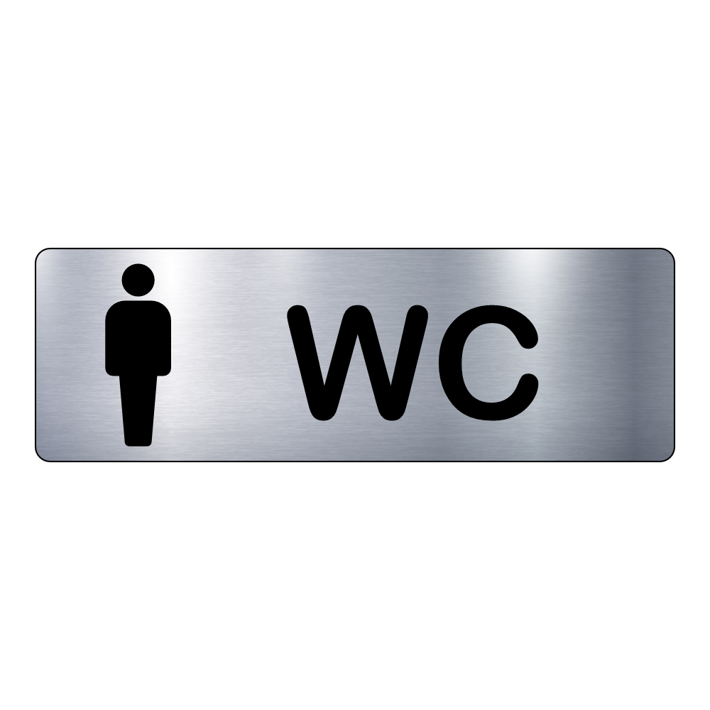 Plaque WC Homme – Signalétique Adhésive Gravée Professionnelle