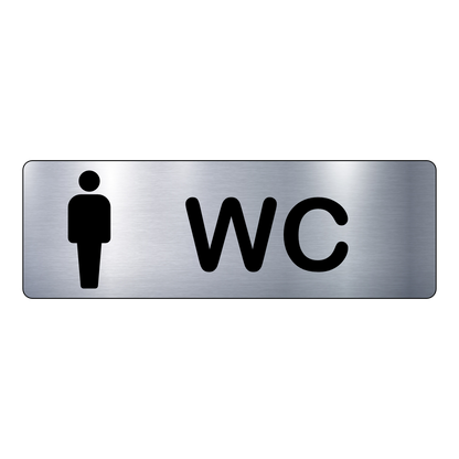 Plaque WC Homme – Signalétique Adhésive Gravée Professionnelle