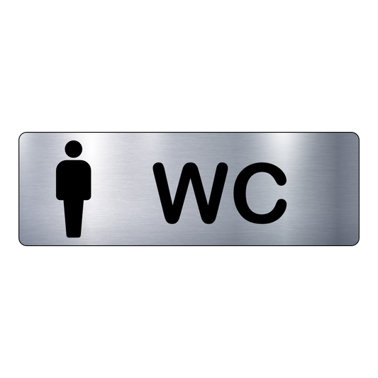 Plaque WC Homme – Signalétique Adhésive Gravée Professionnelle