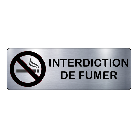 Plaque Interdiction de Fumer – Signalétique Adhésive Gravée Professionnelle