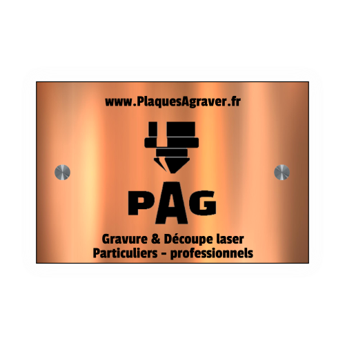 plaque professionnelle 150x100 mm personnalisée avec logo Plaques à Graver en fixation adhésive ou entretoises
